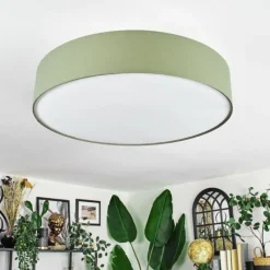 Lampes En Tissu-hofstein Foggia Plafonnier Nickel mat, 3 lumières