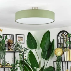 Lampes En Tissu-hofstein Foggia Plafonnier Nickel mat, 3 lumières