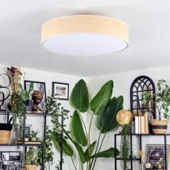 hofstein Foggia Plafonnier Nickel mat, 3 lumières