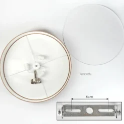 Lampes En Tissu-hofstein Foggia Plafonnier Nickel mat, 3 lumières