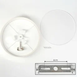 Luminaires Scandinaves-hofstein Foggia Plafonnier Nickel mat, 3 lumières