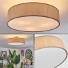 Lampes En Tissu-hofstein Foggia Plafonnier Nickel mat, 3 lumières