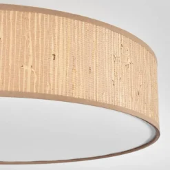 Lampes En Tissu-hofstein Foggia Plafonnier Nickel mat, 3 lumières