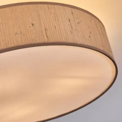 Lampes En Tissu-hofstein Foggia Plafonnier Nickel mat, 3 lumières