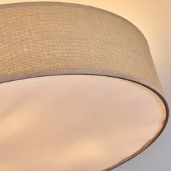 Lampes En Tissu-hofstein Foggia Plafonnier Nickel mat, 3 lumières