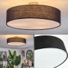 Lampes En Tissu-hofstein Foggia Plafonnier Nickel mat, 3 lumières