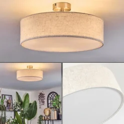 hofstein Foggia Plafonnier Nickel mat, 3 lumières