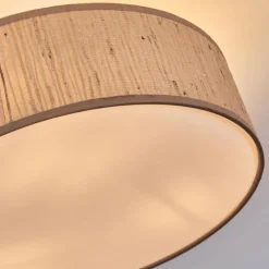 Lampes En Tissu-hofstein Foggia Plafonnier Nickel mat, 3 lumières