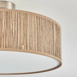 Lampes En Tissu-hofstein Foggia Plafonnier Nickel mat, 3 lumières