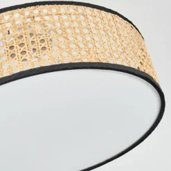 Lampes En Tissu-hofstein Foggia Plafonnier Nickel mat, 3 lumières