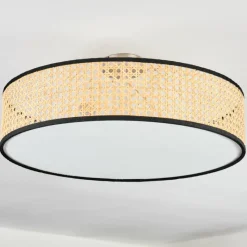 Lampes En Tissu-hofstein Foggia Plafonnier Nickel mat, 3 lumières