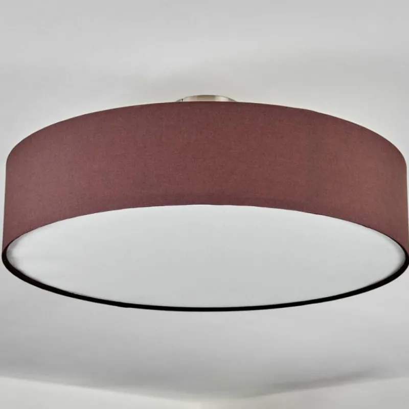 Lampes En Tissu-hofstein Foggia Plafonnier Nickel mat, 3 lumières