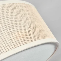 Lampes En Tissu-hofstein Foggia Plafonnier Nickel mat, 3 lumières