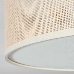 Lampes En Tissu-hofstein Foggia Plafonnier Nickel mat, 3 lumières