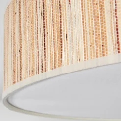 Lampes En Tissu-hofstein Foggia Plafonnier Nickel mat, 3 lumières