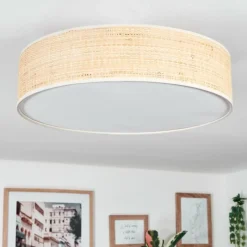 Lampes En Tissu-hofstein Foggia Plafonnier Nickel mat, 3 lumières