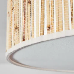 Lampes En Tissu-hofstein Foggia Plafonnier Nickel mat, 3 lumières