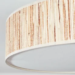 Lampes En Tissu-hofstein Foggia Plafonnier Nickel mat, 3 lumières