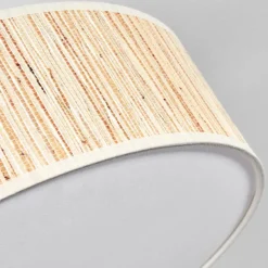 Lampes En Tissu-hofstein Foggia Plafonnier Nickel mat, 3 lumières