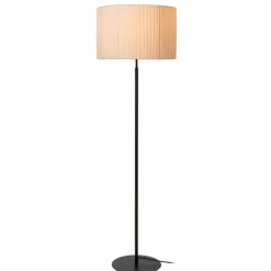 Lampes En Tissu-Luminaires Lucide FOLD Lampadaire Noir, 1 lumière