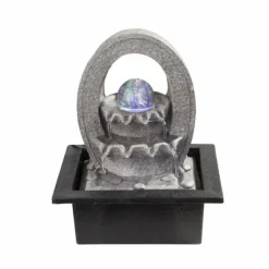 Luminaires Orientaux-Luminaires Globo Lighting Fontaine Globo ALBERT LED Gris, 4 lumières, Changeur de couleurs