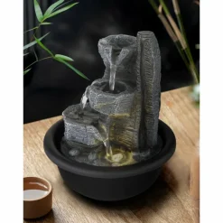 Luminaires Globo Lighting Fontaines d'intérieur Globo FONTANA LED Noir, 1 lumière* Éclairage Led