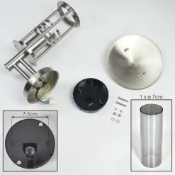 hofstein Forli Lampe murale d´extérieur Argenté, 1 lumière