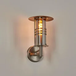 hofstein Forli Lampe murale d´extérieur Argenté, 1 lumière