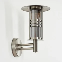 hofstein Forli Lampe murale d´extérieur Argenté, 1 lumière
