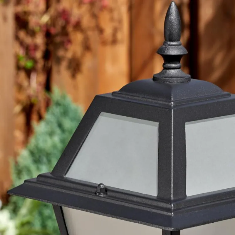 Luminaires Rustiques-hofstein Fornelos Luminaire extérieur, Eclairage de chemin Noir, 1 lumière, Détecteur de mouvement