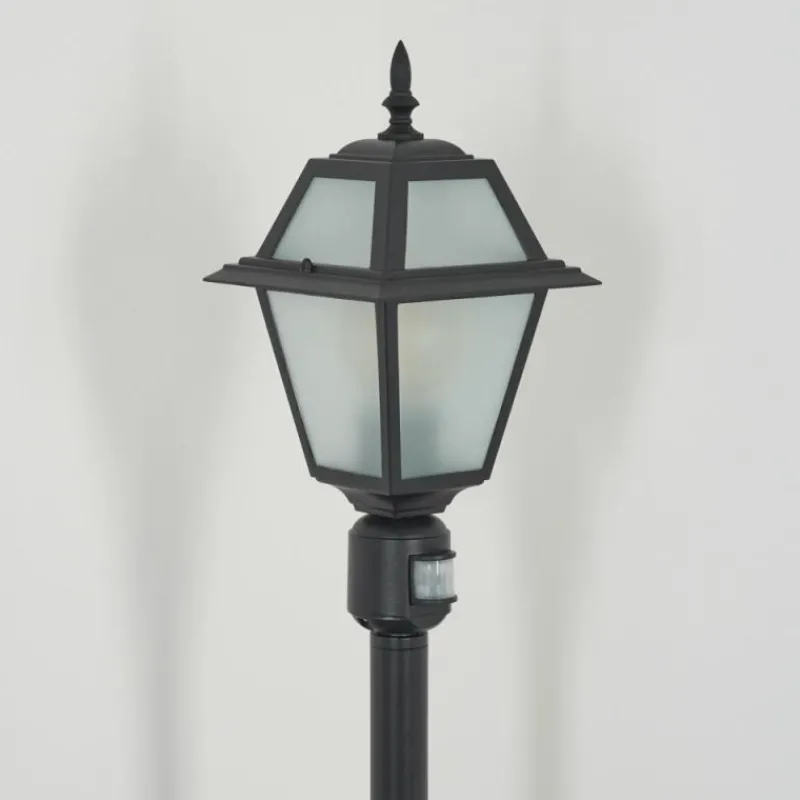 Luminaires Rustiques-hofstein Fornelos Luminaire extérieur, Eclairage de chemin Noir, 1 lumière, Détecteur de mouvement