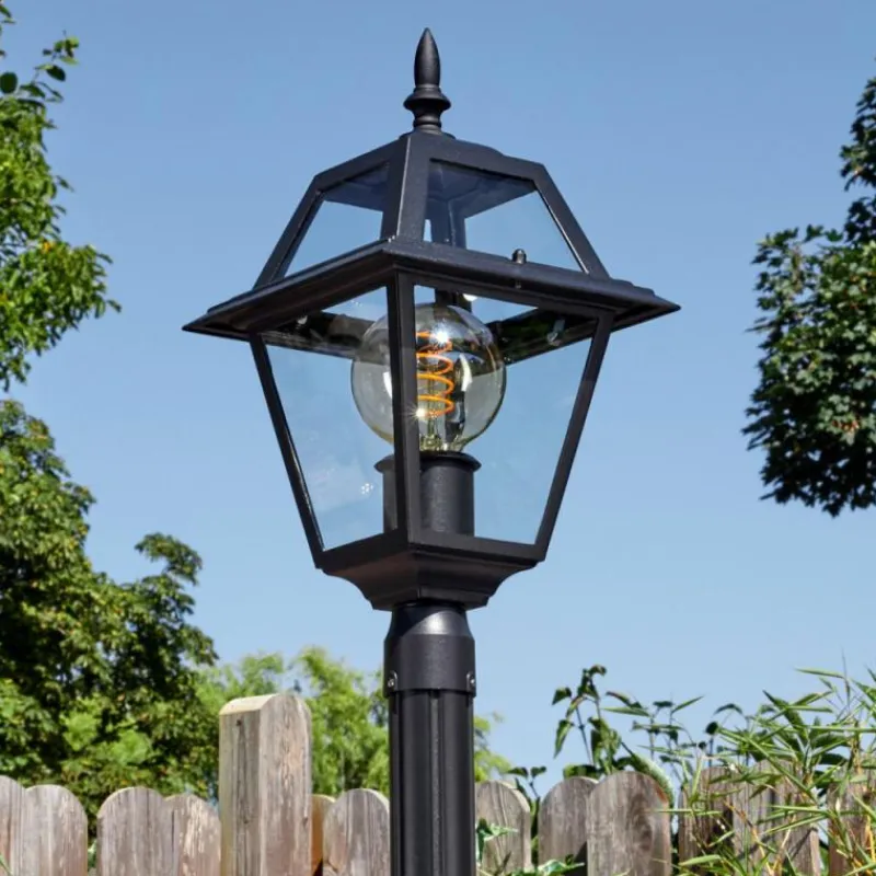 Luminaires Rustiques-hofstein Fornelos Luminaire extérieur, Réverbère, Eclairage de chemin Noir, 1 lumière