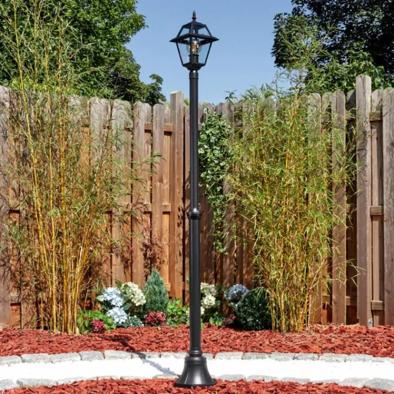 Luminaires Rustiques-hofstein Fornelos Luminaire extérieur, Réverbère, Eclairage de chemin Noir, 1 lumière