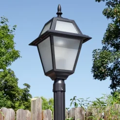 Luminaires Rustiques-hofstein Fornelos Luminaire extérieur, Réverbère, Eclairage de chemin Noir, 1 lumière