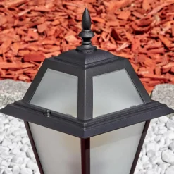 Luminaires Rustiques-hofstein Fornelos Luminaire extérieur, Borne lumineuse, Eclairage de chemin Noir, 1 lumière