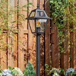 Luminaires Rustiques-hofstein Fornelos Luminaire extérieur, Eclairage de chemin Noir, 1 lumière