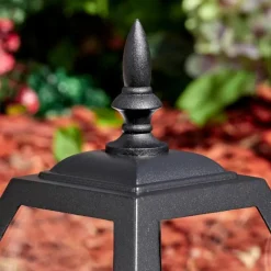 Luminaires Rustiques-hofstein Fornelos Luminaire extérieur, Borne lumineuse, Eclairage de chemin Noir, 1 lumière