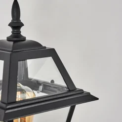 Luminaires Rustiques-hofstein Fornelos Luminaire extérieur, Lampe murale d´extérieur, Applique murale Noir, 1 lumière