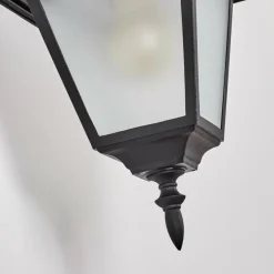 Luminaires Rustiques-hofstein Fornelos Luminaire extérieur, Lampe murale d´extérieur, Applique murale Noir, 1 lumière