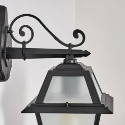 Luminaires Rustiques-hofstein Fornelos Luminaire extérieur, Lampe murale d´extérieur, Applique murale Noir, 1 lumière