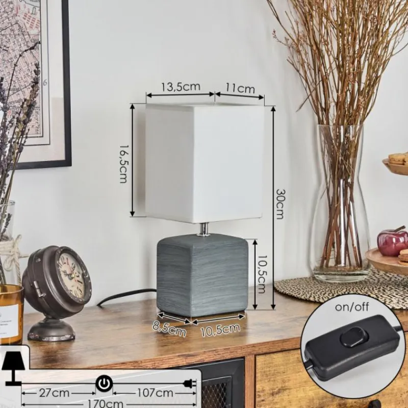 Lampes En Tissu-hofstein Forshyttan Lampe à poser Gris, 1 lumière