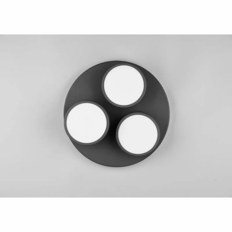 Luminaires Trio Franklin Plafonnier LED Anthracite, 3 lumières* Éclairage Led