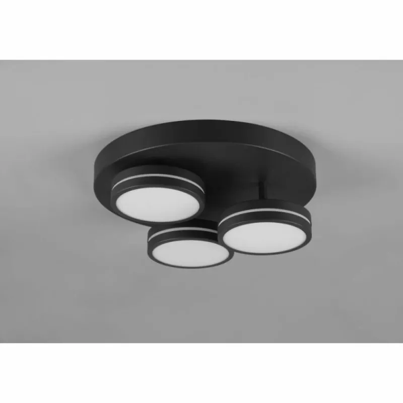 Luminaires Trio Franklin Plafonnier LED Anthracite, 3 lumières* Éclairage Led