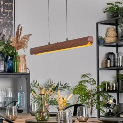 hofstein Fugelsta Suspension, Suspension LED Noir, 1 lumière