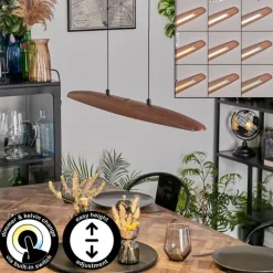 hofstein Fugelsta Suspension, Suspension LED Noir, 1 lumière