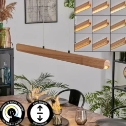 Lampes Vintages & Rétros-hofstein Fugelsta Suspension, Suspension LED Noir, 1 lumière