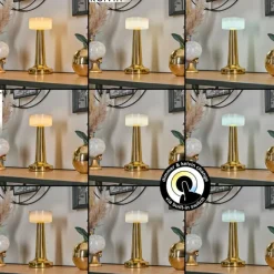 hofstein Gallboda Lampe à poser LED Laiton, 1 lumière