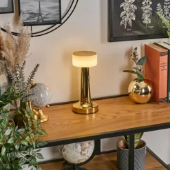 hofstein Gallboda Lampe à poser LED Laiton, 1 lumière