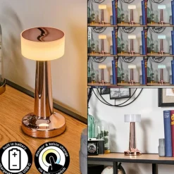 hofstein Gallboda Lampe à poser LED Cuivre, 1 lumière