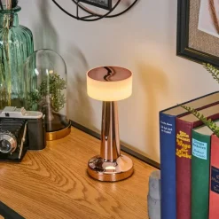 hofstein Gallboda Lampe à poser LED Cuivre, 1 lumière